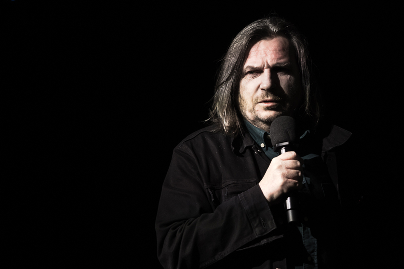 Spotkanie z dr. hab. Sebastianem Piątkowskim, autorem książki „W płomieniach zaś ciągle odzywały się jęki...”. Na zdj. Arkadiusz Gołębiewski – Warszawa, 21 marca 2025. Fot. Sławek Kasper (IPN)