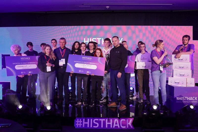 Finał hackathonu Histhack podczas Kongresu Pamięci Narodowej – Warszawa 14 kwietnia 2023. Fot. Mikołaj Bujak (IPN)