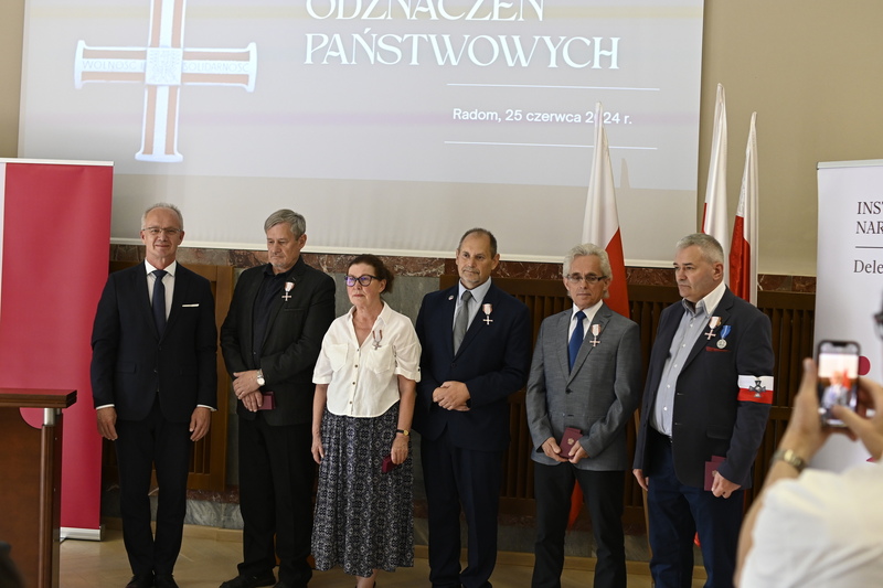 Uroczystość wręczenia Krzyży Wolności i Solidarności działaczom opozycji antykomunistycznej z lat 1976–1989 – Radom, 25 czerwca 2024. Fot. Michał Adamczyk