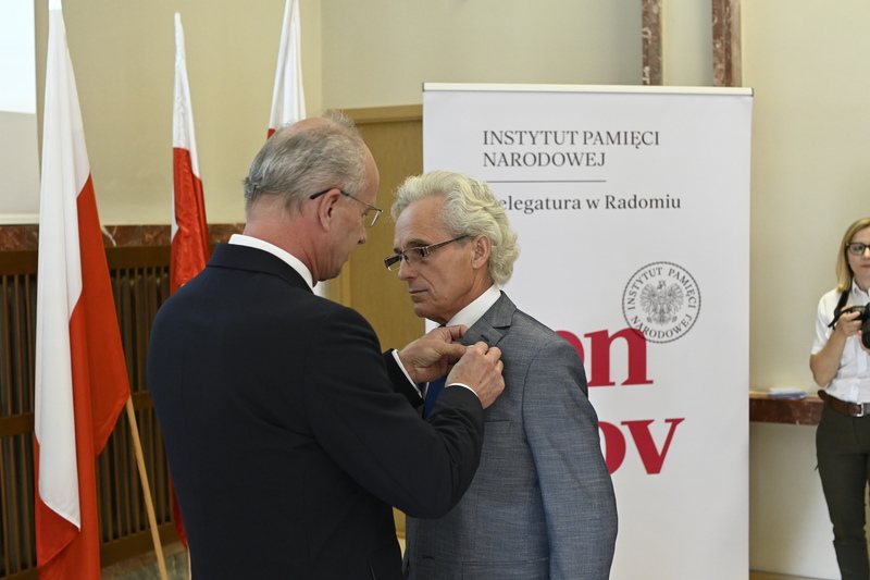 Uroczystość wręczenia Krzyży Wolności i Solidarności działaczom opozycji antykomunistycznej z lat 1976–1989 – Radom, 25 czerwca 2024. Fot. Michał Adamczyk