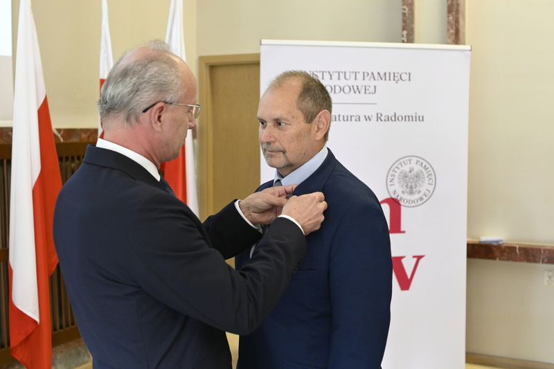 Uroczystość wręczenia Krzyży Wolności i Solidarności działaczom opozycji antykomunistycznej z lat 1976–1989 – Radom, 25 czerwca 2024. Fot. Michał Adamczyk