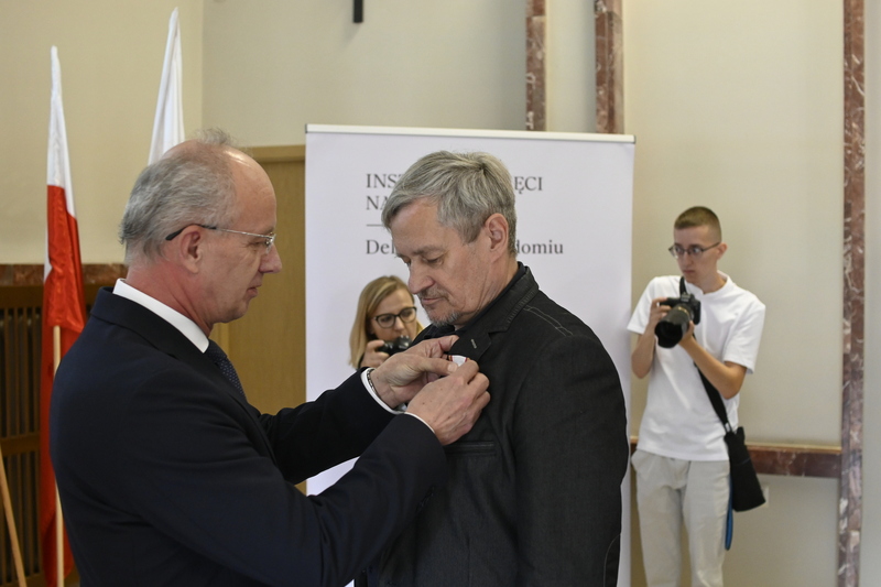 Uroczystość wręczenia Krzyży Wolności i Solidarności działaczom opozycji antykomunistycznej z lat 1976–1989 – Radom, 25 czerwca 2024. Fot. Michał Adamczyk