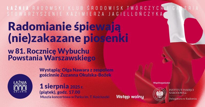Radomianie śpiewają (nie)zakazane piosenki. W 81. rocznicę wybuchu Powstania Warszawskiego - Radom, 1 sierpnia 2025 r.