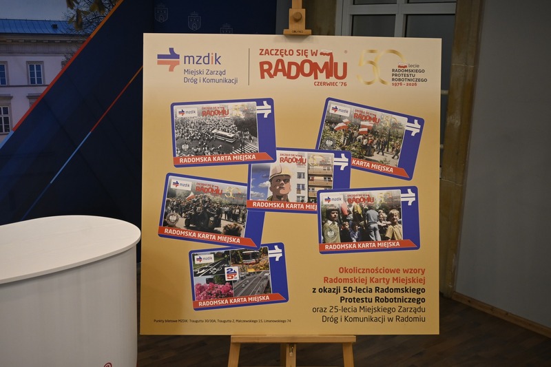 Nowe wzory Radomskiej Karty Miejskiej - Radom, 24 kwietnia 2026 r. Fot. Michał Adamczyk IPN