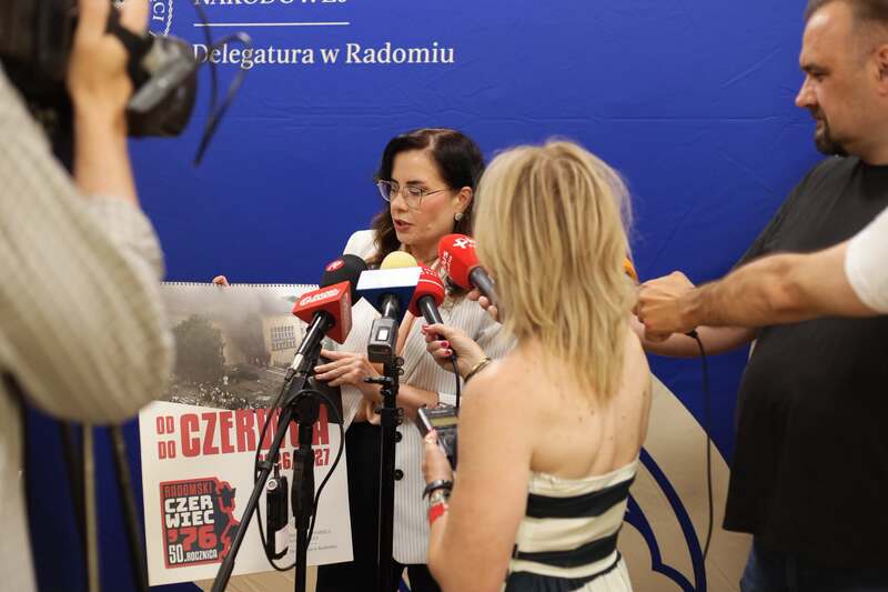 Konferencja prasowa "50. rocznica Radomskiego Czerwca 1976" - Radom, 19 czerwca 2026 r. Fot. Weronika Kupidura IPN