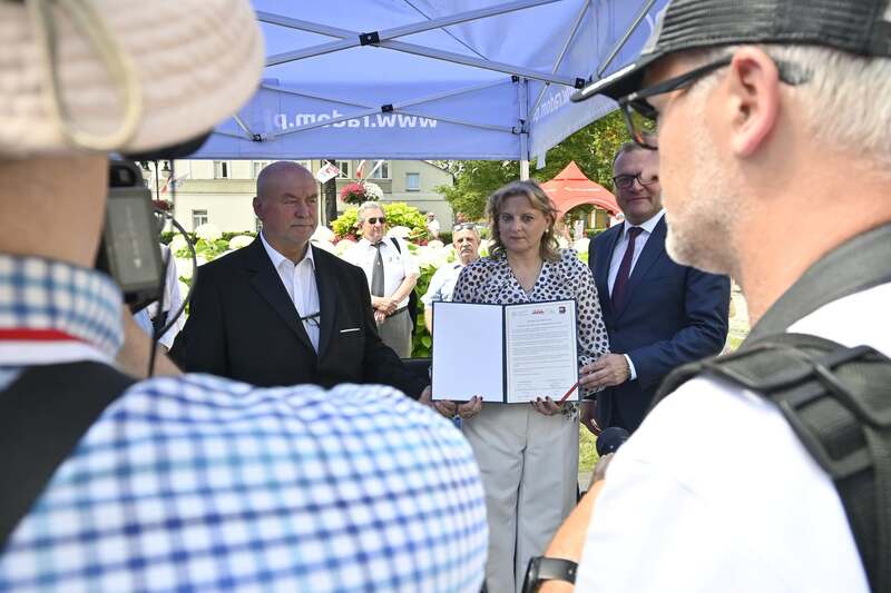 Radom uczcił 50. rocznicę Czerwca ’76. Kapsuła czasu została złożona na pl. Corazziego - Radom, 25 czerwca 2026 r. Fot. Michał Adamczyk (IPN)